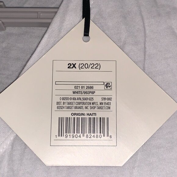 Ava & Viv Womens Plus Size White V-Neck Basic Tee Soft Cotton Casual Top - Picture 8 of 12